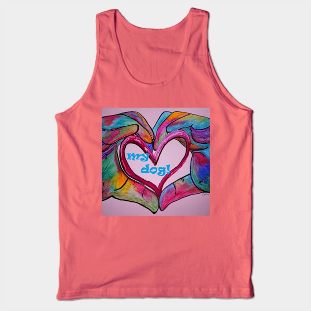 I Heart my Dog Tank Top by EloiseART